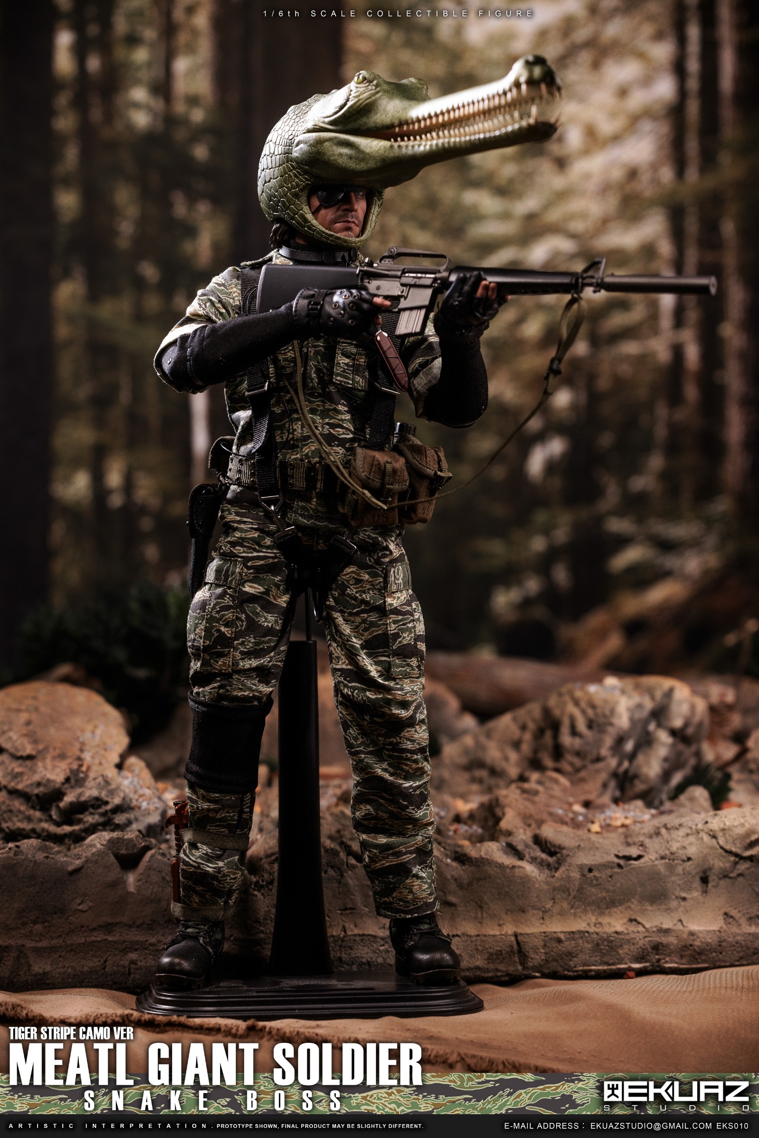 1/6 EKUAZ EKS010/EKS011 Metal Gear Snake Boss Tiger Stripe/ERDL